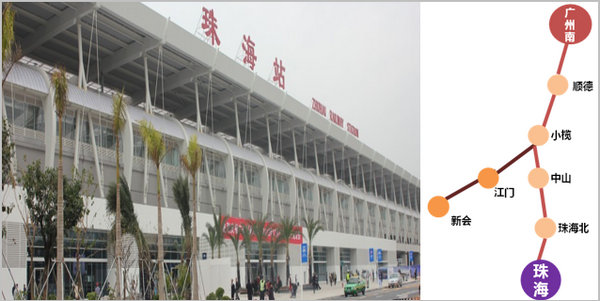 珠海拱北站運營線路圖