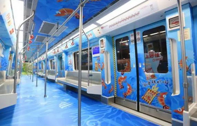 昆明地鐵1、2、6號線列車車廂內(nèi)廣告
