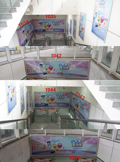 前山站A2、B2樓梯通道梯眉燈箱廣告