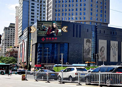 蘭州西關(guān)十字西單商場LED屏廣告
