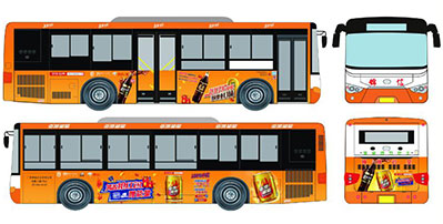 廣州公交車(chē)廣告展示