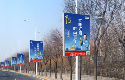 天津機(jī)場(chǎng)大道燈桿燈箱廣告