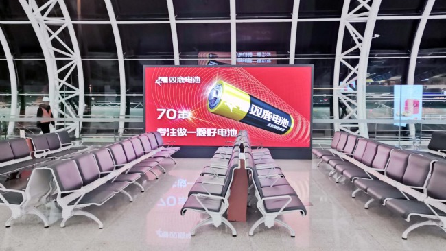 寧波機(jī)場(chǎng)廣告價(jià)格收費(fèi)，寧波櫟社機(jī)場(chǎng)T1航站樓出發(fā)到達(dá)熱門(mén)廣告牌