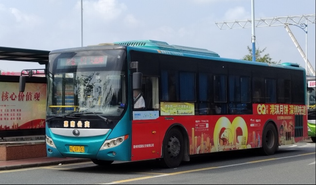 惠州公交車身三側(cè)外車貼廣告投放，惠州公交巴士廣告價(jià)格