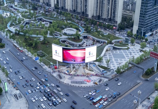 貴陽金融城悅?cè)粫r光LED廣告投放，貴陽戶外大屏廣告價格